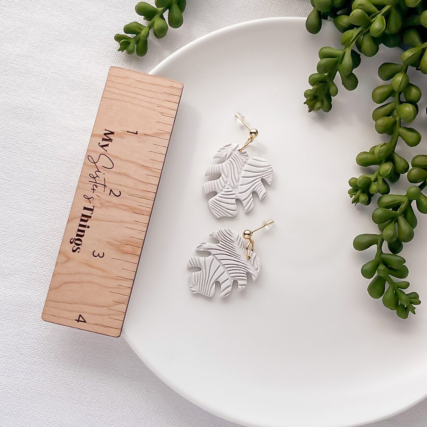 Edgy Handmade Monstera Leaf Earrings – Boho Chic Statement Jewelry for Bold Fashion