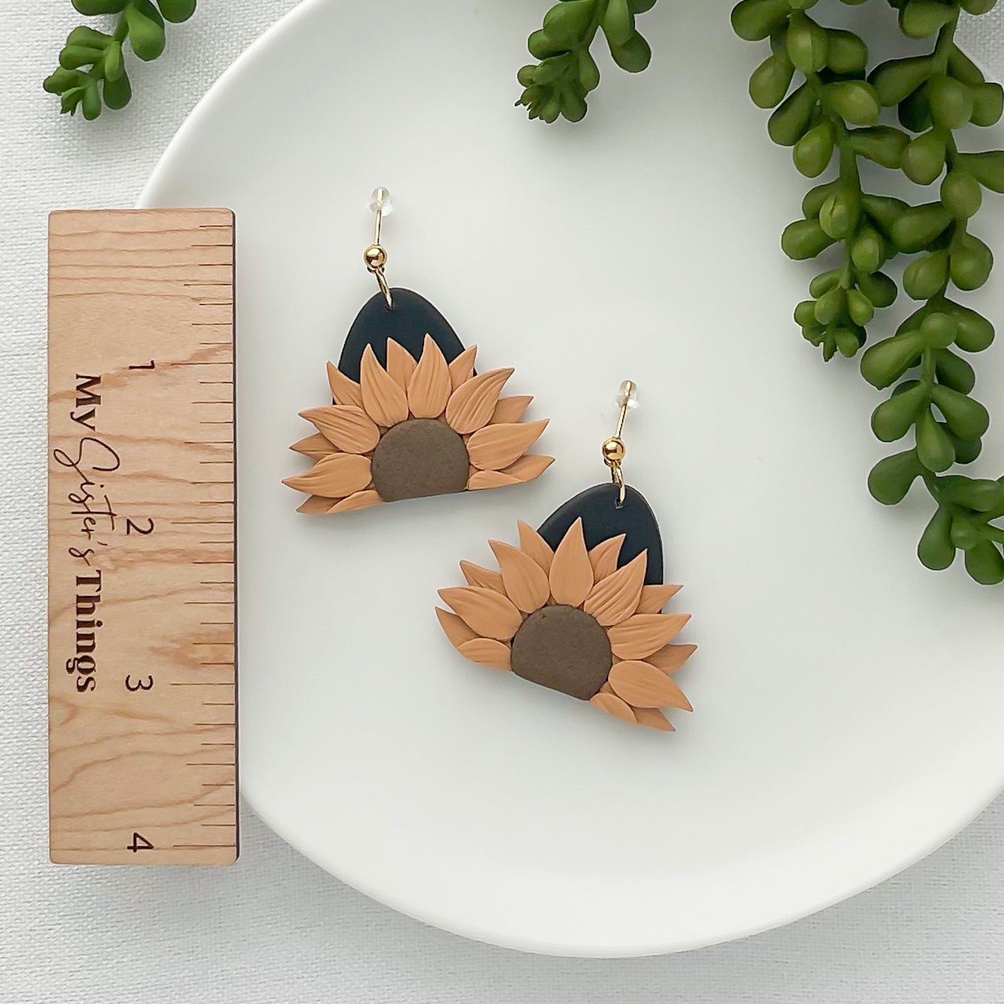 Edgy Handmade Sunflower Hoop Earrings | Unique Artisan-Made Statement Jewelry | Boho Chic, Bold & Trendy Designs