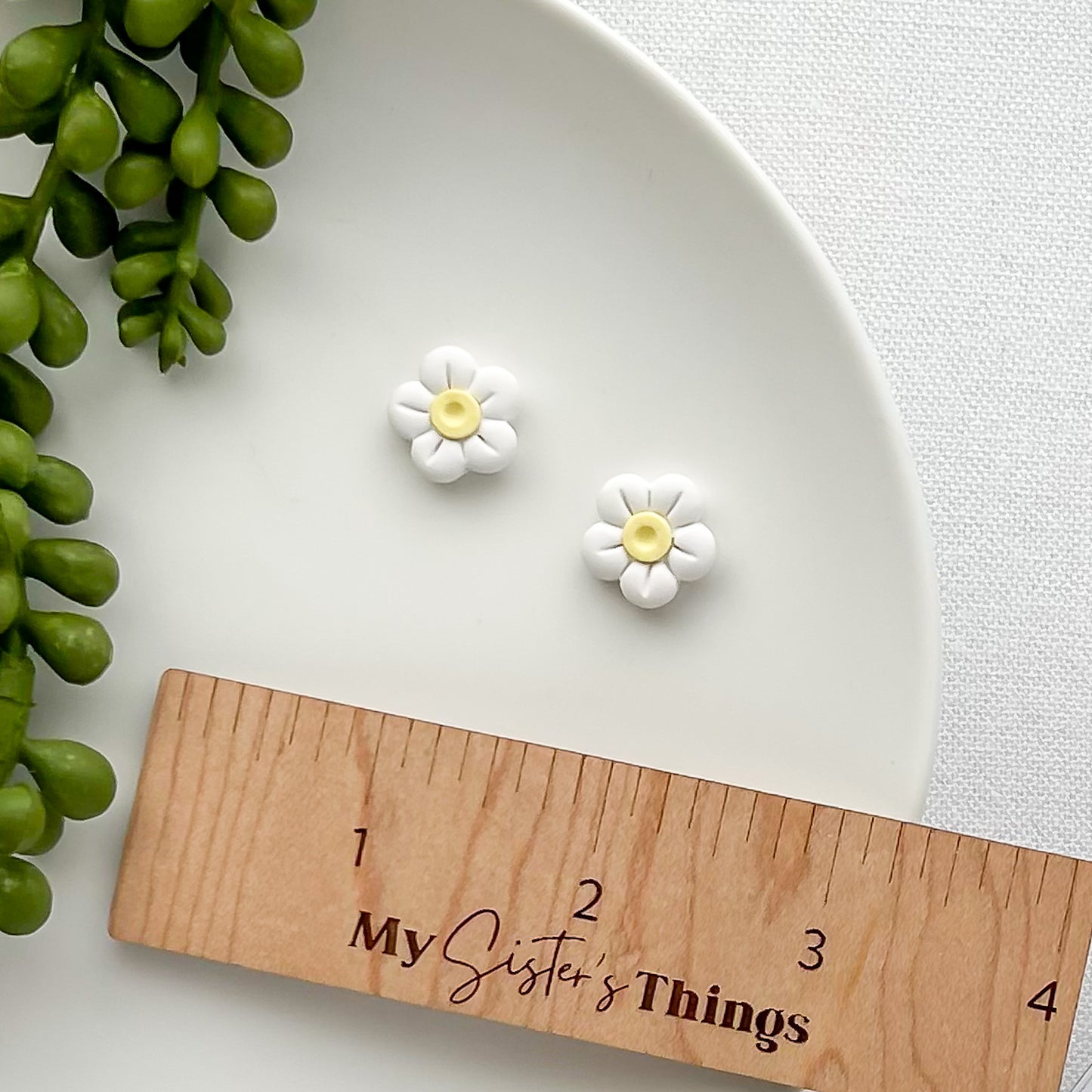 Daisy Puff Studs