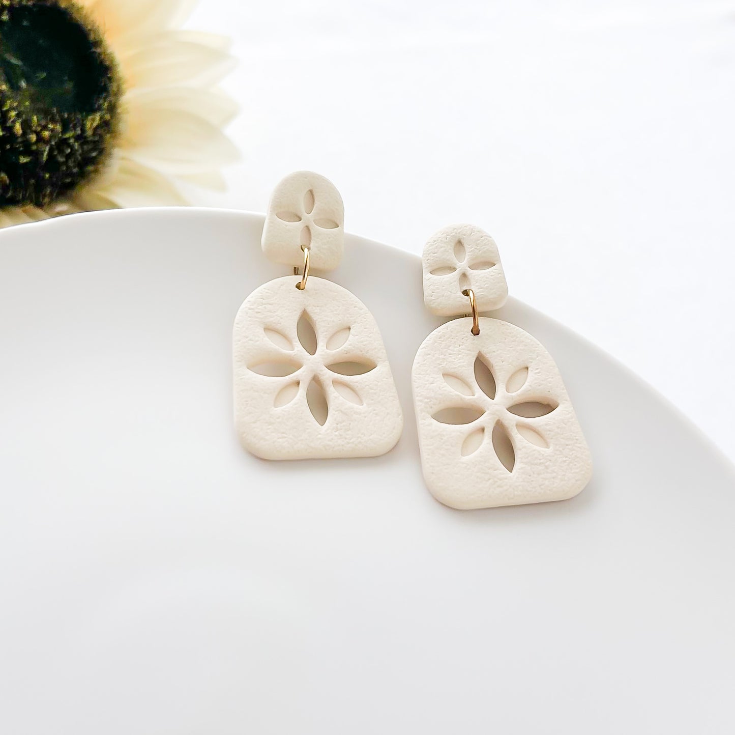 Handmade Edgy Pastel Polymer Clay Earrings | Unique Boho Chic Statement Jewelry | Artisan Metal and Design | Trendy & Bold Fashion Accessories
