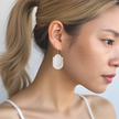 Modern Salty Dangle Earrings | Lightweight Polymer Clay Jewelry | Hypoallergenic Surgical Steel | Clip-On Option
