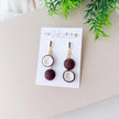 Handmade Coconut Dangle Earrings – Lightweight Polymer Clay Foodie Jewelry