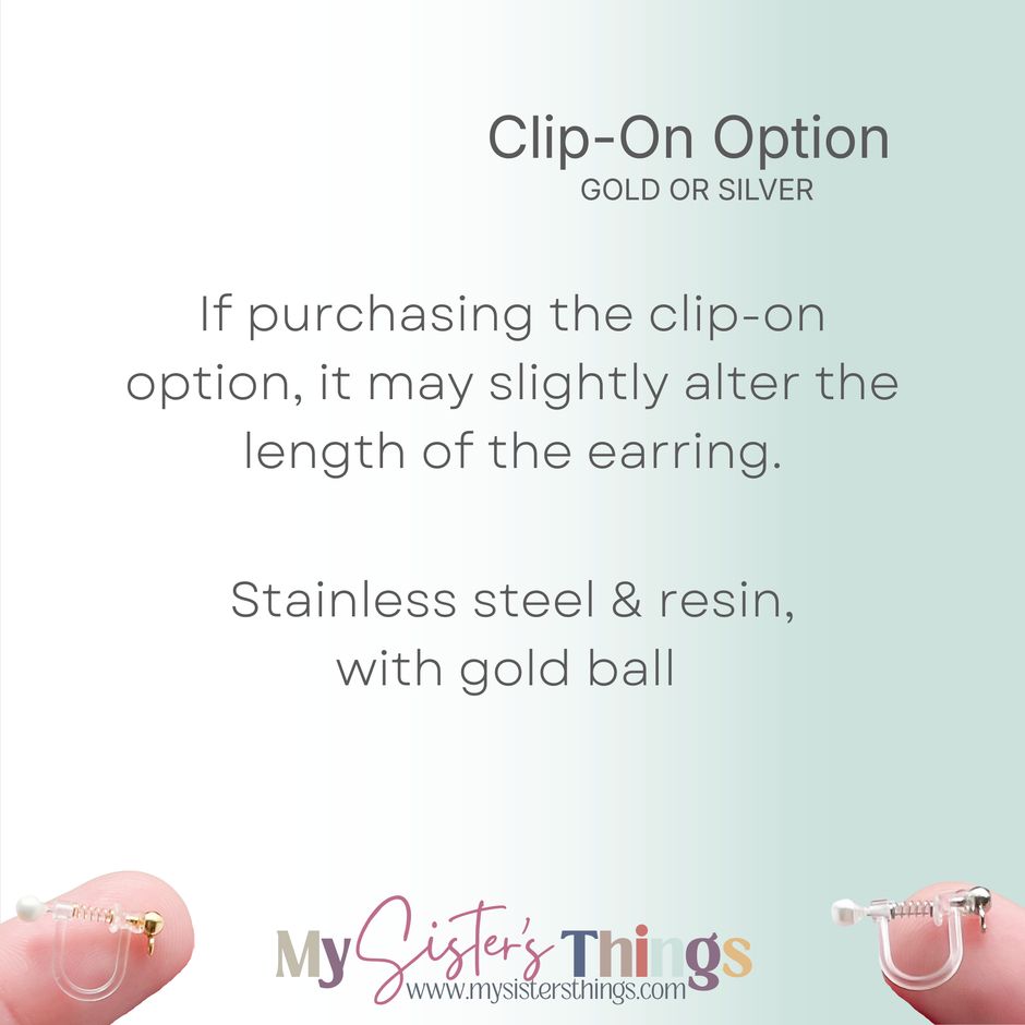 Tiny Mushroom Dangle Earrings, Whimsical Cottagecore Polymer Clay Jewelry, Clip-On Option