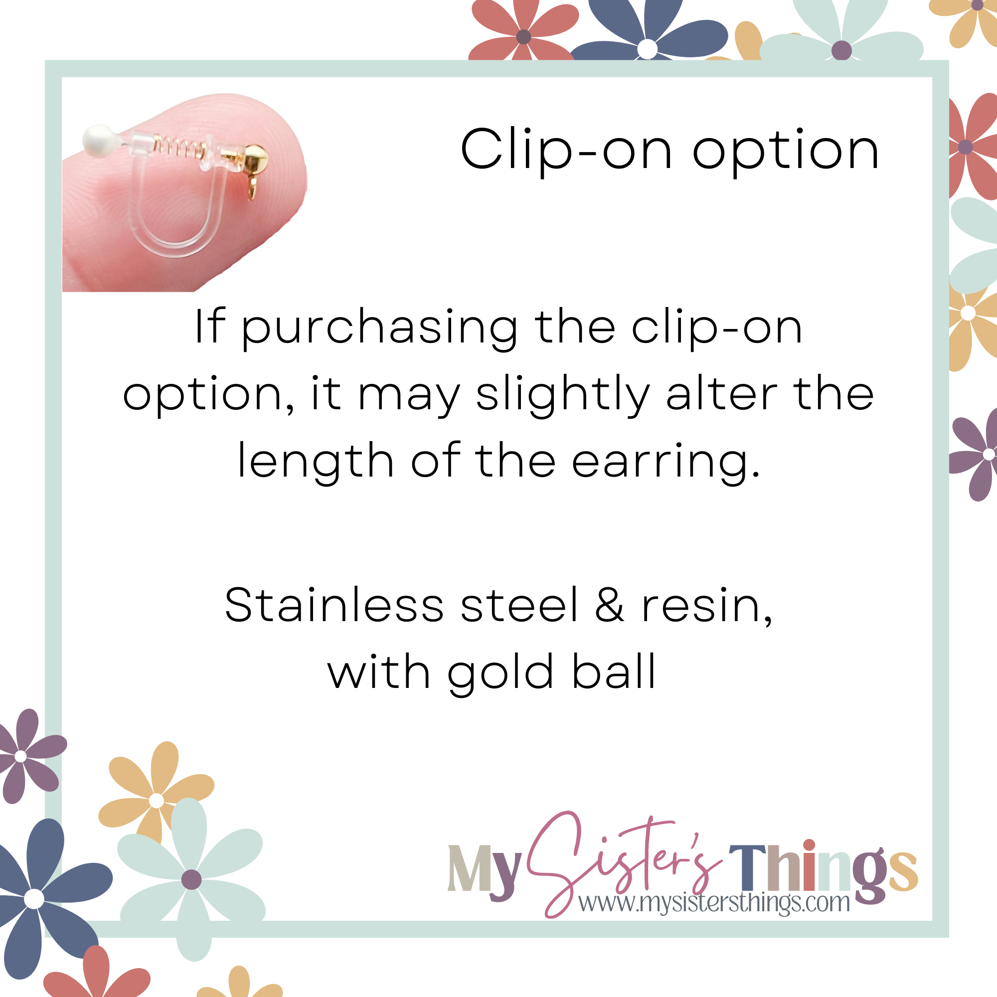 Floral Dangle Earrings | Cottagecore Polymer Clay Jewelry | Hypoallergenic Accessories | Clip-On Earrings Option