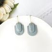 Modern Salty Dangle Earrings | Lightweight Polymer Clay Jewelry | Hypoallergenic Surgical Steel | Clip-On Option