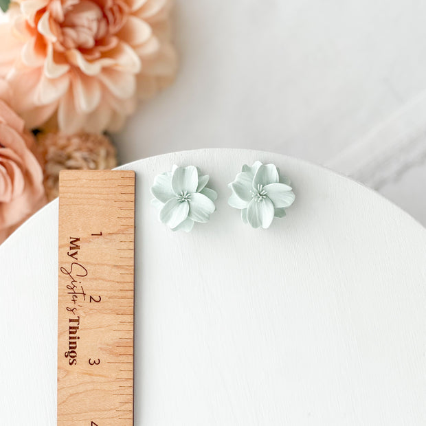 Spring Flower Stud Earrings | Polymer Clay Floral Chic Jewelry | Whimsical Cottagecore Gifts For Women