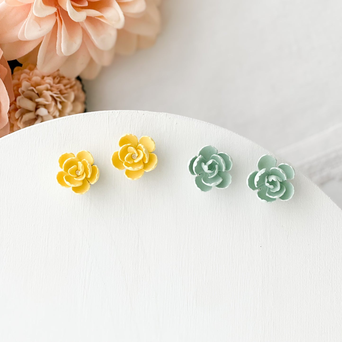 Small Spring Flower Stud Earrings