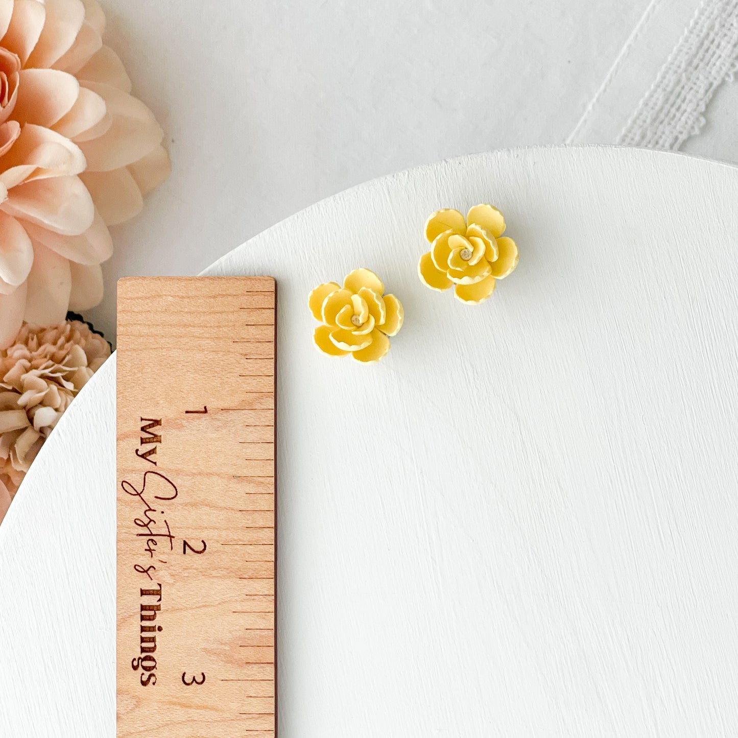 Small Spring Flower Stud Earrings