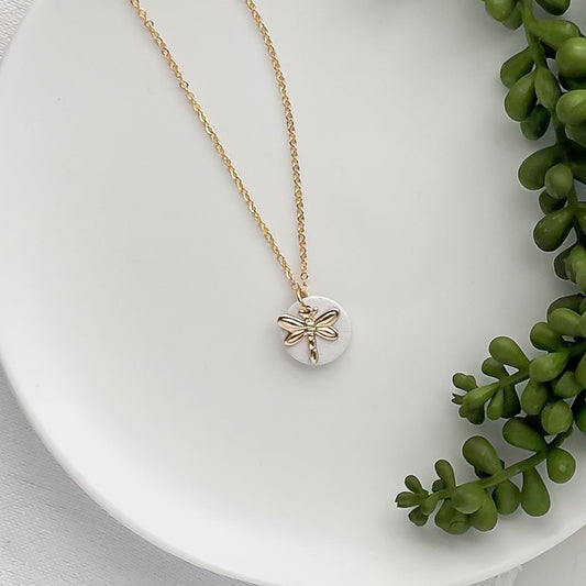 Dainty Dragonfly Necklace