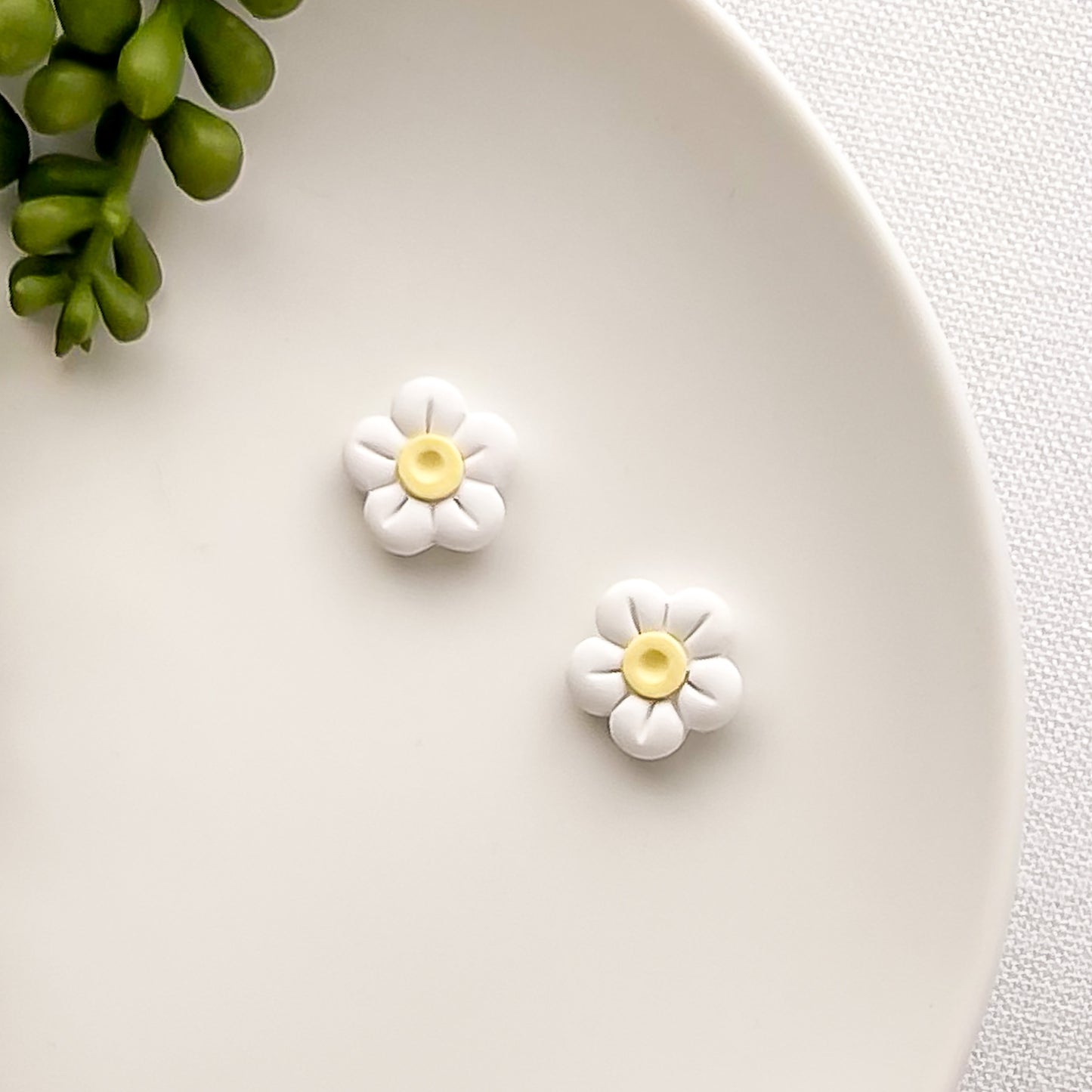 Daisy Puff Studs