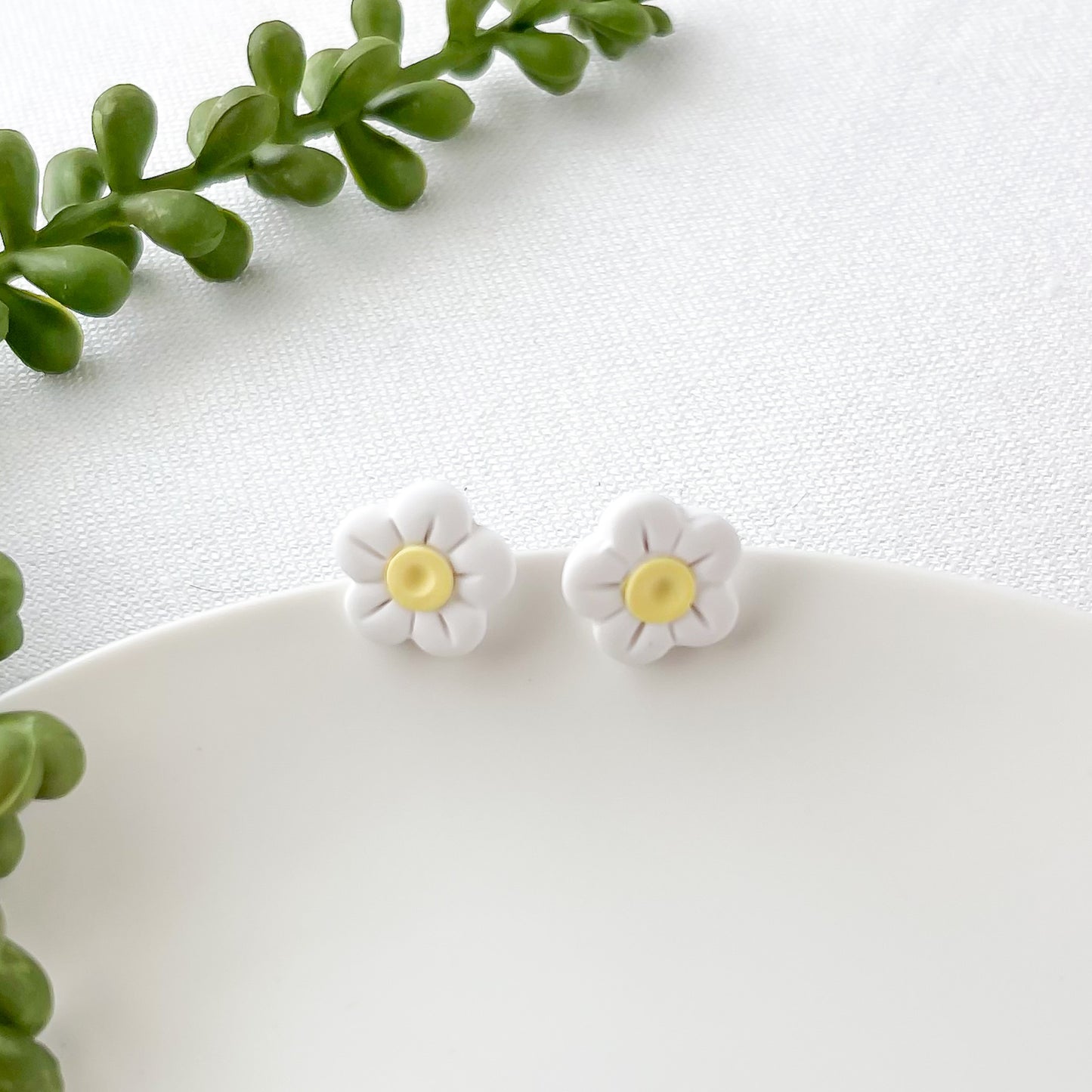 Daisy Puff Studs