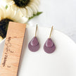 Chic Dangle Geometric Earrings | Lightweight Handmade Statement Jewelry | Polymer Clay Clip On