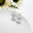 Livie Neutral Handmade Earrings | Unique Boho Chic Statement Jewelry | Handcrafted, Fashion-Forward, Earrings | Clip-On Earrings