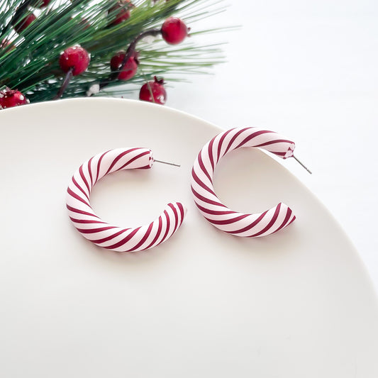 Candy Cane Hoops