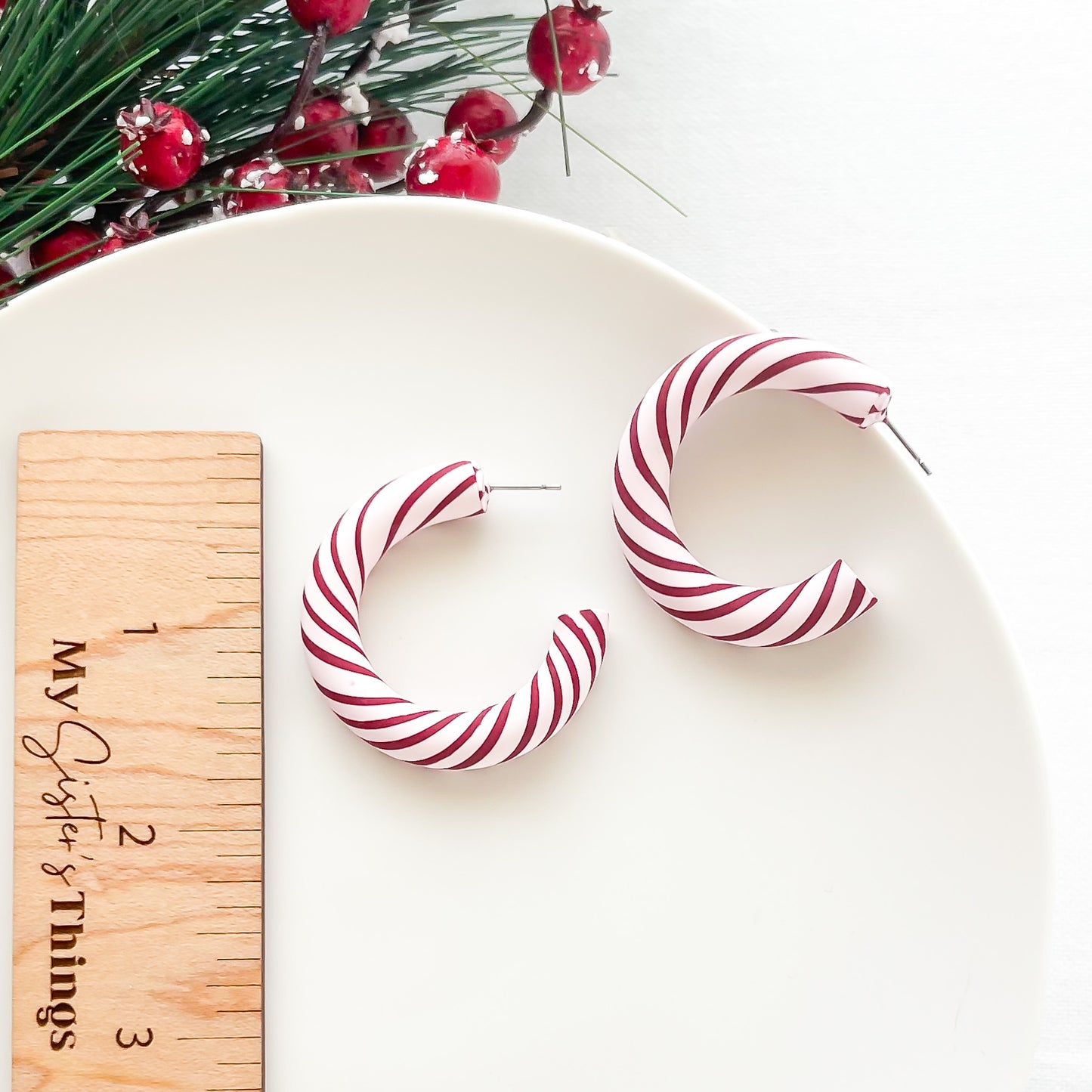 Candy Cane Hoops