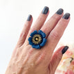 Posey Floral Ring (Multiple Sizes)(Adjustable)