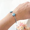 Polymer Clay Faux Turquoise Stainless Steel Bracelet