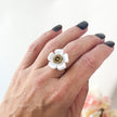 Posey Floral Ring (Multiple Sizes)(Adjustable)