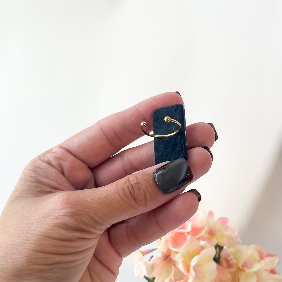Marbled Statement Ring