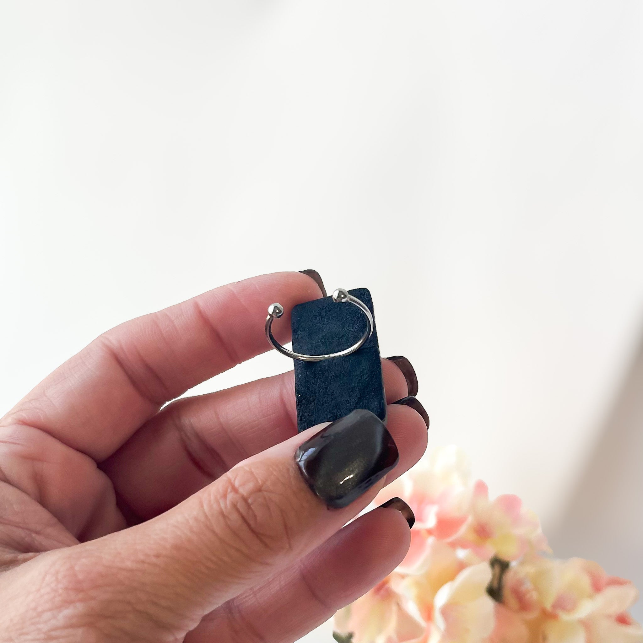 Marbled Statement Ring