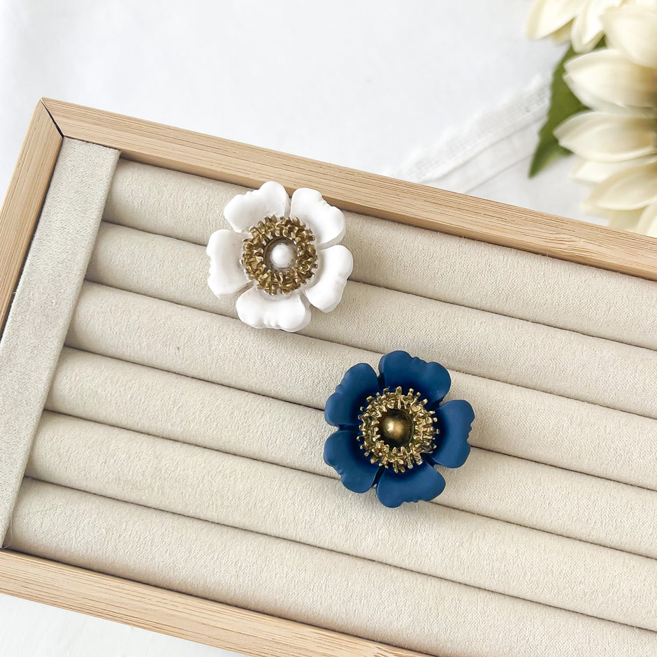 Posey Floral Ring (Multiple Sizes)(Adjustable)