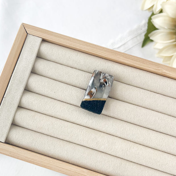 Marbled Statement Ring