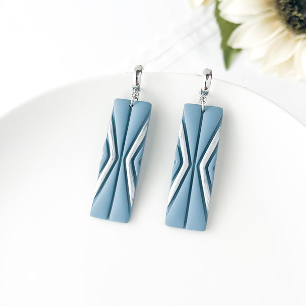 Handmade Dangles Earrings | Lightweight Polymer Clay Jewelry | Clip-On Earrings Option