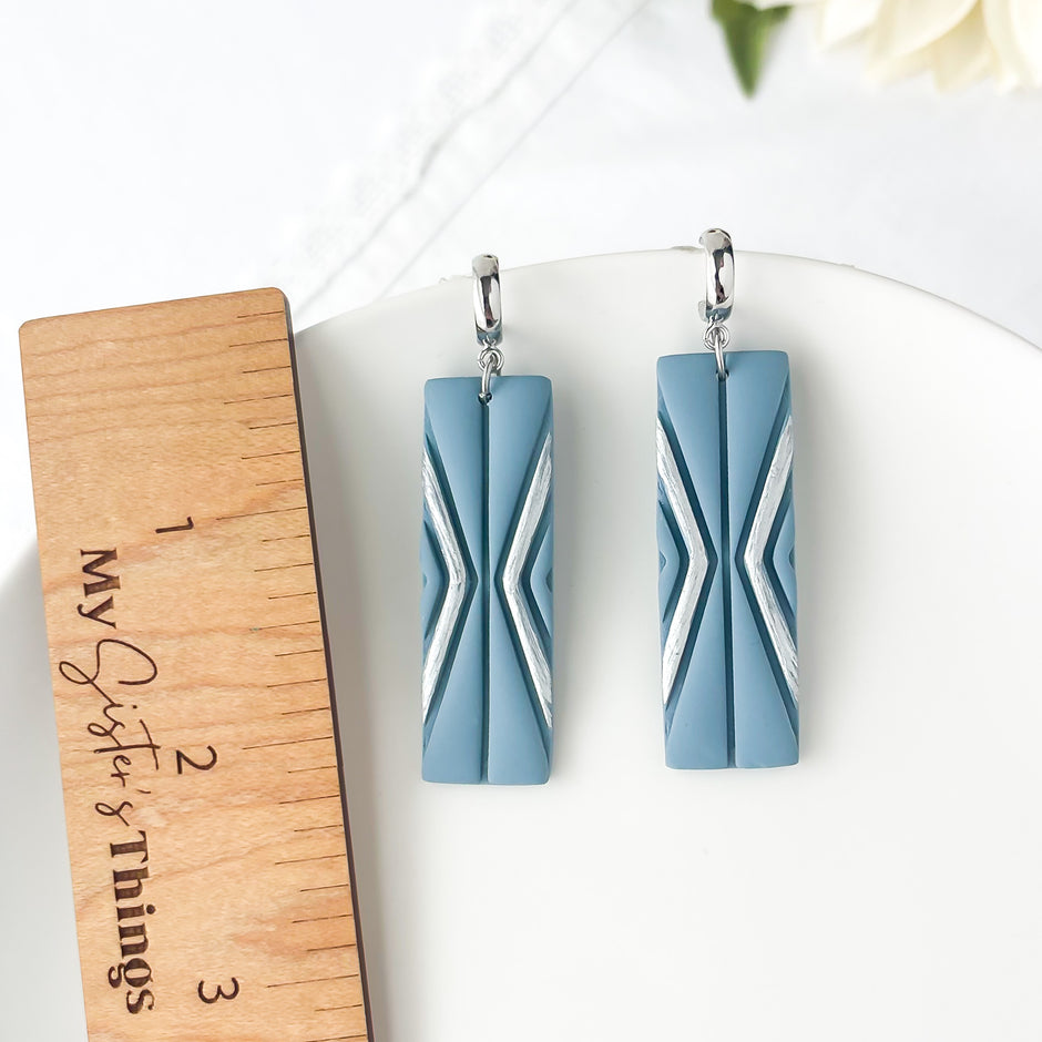 Handmade Dangles Earrings | Lightweight Polymer Clay Jewelry | Clip-On Earrings Option