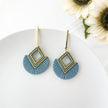 Leia | Handmade Dangle Earrings | Lightweight Elegant Statement Jewelry | Chic Clip-On Earrings