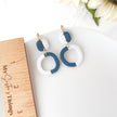 Lilly, Dangle Earrings | Hypoallergenic Polymer Clay Jewelry | Lightweight Clip-On Earrings