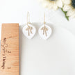 Bow Dangle Earrings | Handmade Polymer Clay Jewelry | Cute Bow Clip-On Earrings Option