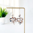 Marble Snake Dangle Earrings | Lightweight Polymer Clay |Surgical Steel For Sensitive Ears | Clip-On Option