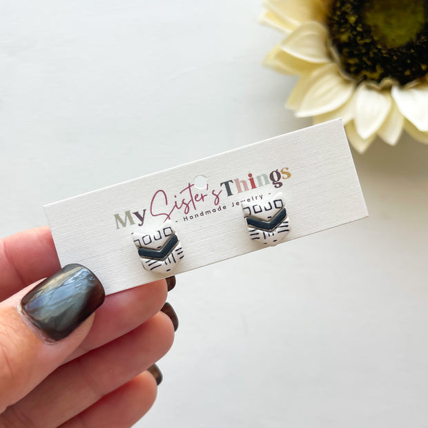 Arrow Stud Polymer Clay Earrings