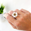 Posey Floral Ring (Multiple Sizes)(Adjustable)