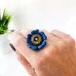Posey Floral Ring (Multiple Sizes)(Adjustable)