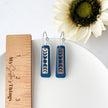 Luna Dangle Earrings | Moon Phases Polymer Clay Jewelry | Celestial Clip-On Earrings Option