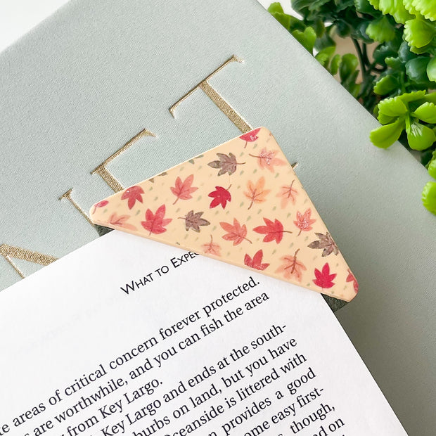 Fall Leaves Corner Bookmarks