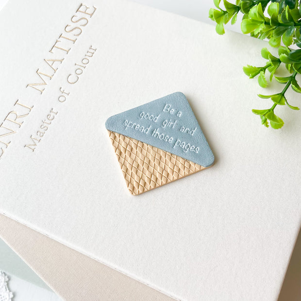 Be A Good Girl & Spread Those Pages Corner Bookmark