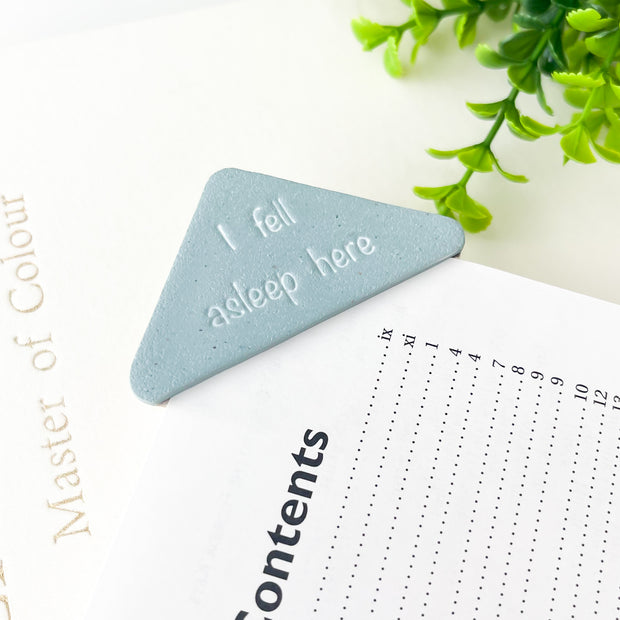 I Fell Asleep Here Corner Bookmark