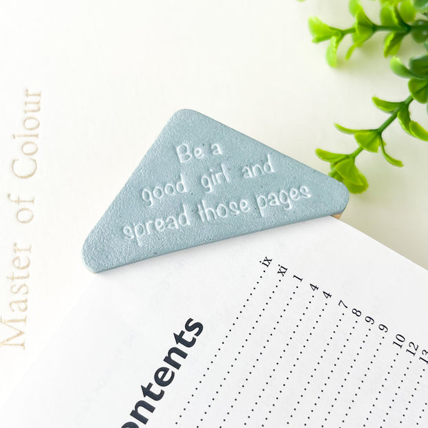 Be A Good Girl & Spread Those Pages Corner Bookmark