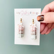 Macaron Polymer Clay Earrings – Handmade Lightweight Whimsical Jewelry – Hypoallergenic Surgical Steel or Clip-On Option