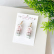 Macaron Polymer Clay Earrings – Handmade Lightweight Whimsical Jewelry – Hypoallergenic Surgical Steel or Clip-On Option