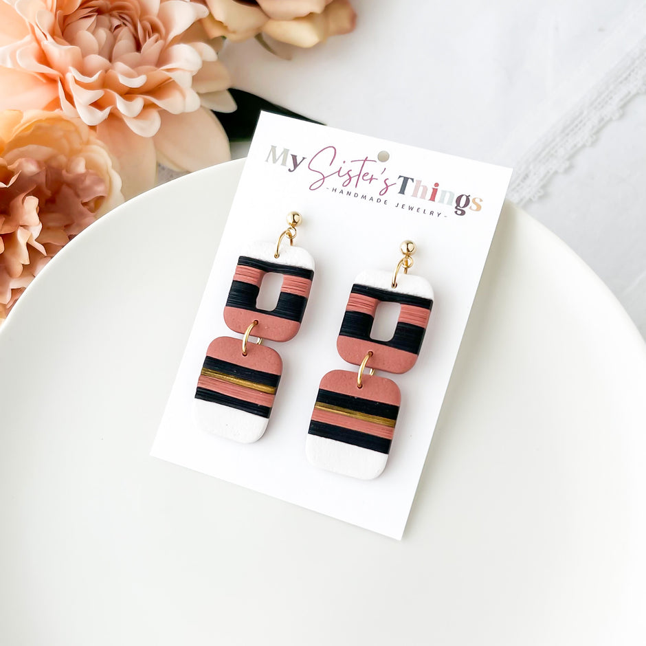 Sedona Dangle Earrings | Unique Polymer Clay Jewelry | Hypoallergenic Earrings For Women
