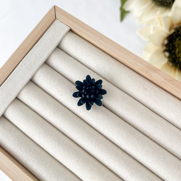 Chrysanthemum Flower Statement Ring (Adjustable)