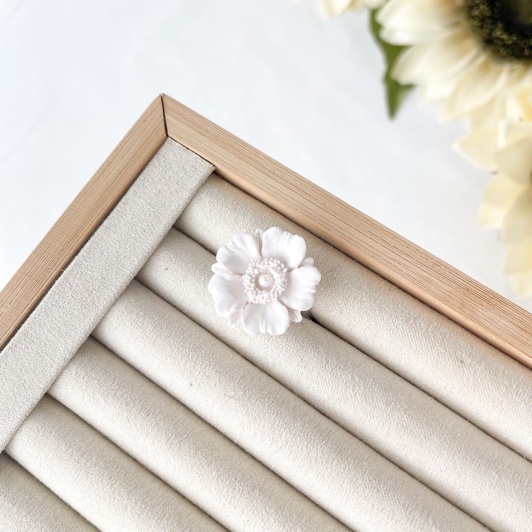 Poppy Floral Ring (Adjustable)