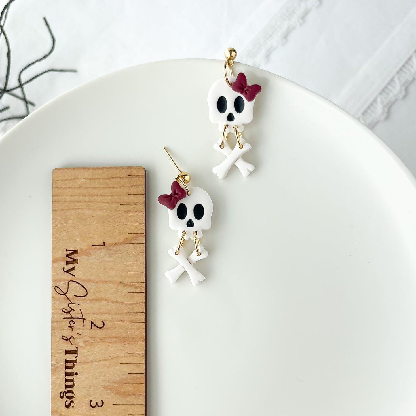 Edgy Skull and Crossbones Handmade Earrings – Bold Statement Jewelry for Halloween | Artisan, Boho Chic, Limited Edition