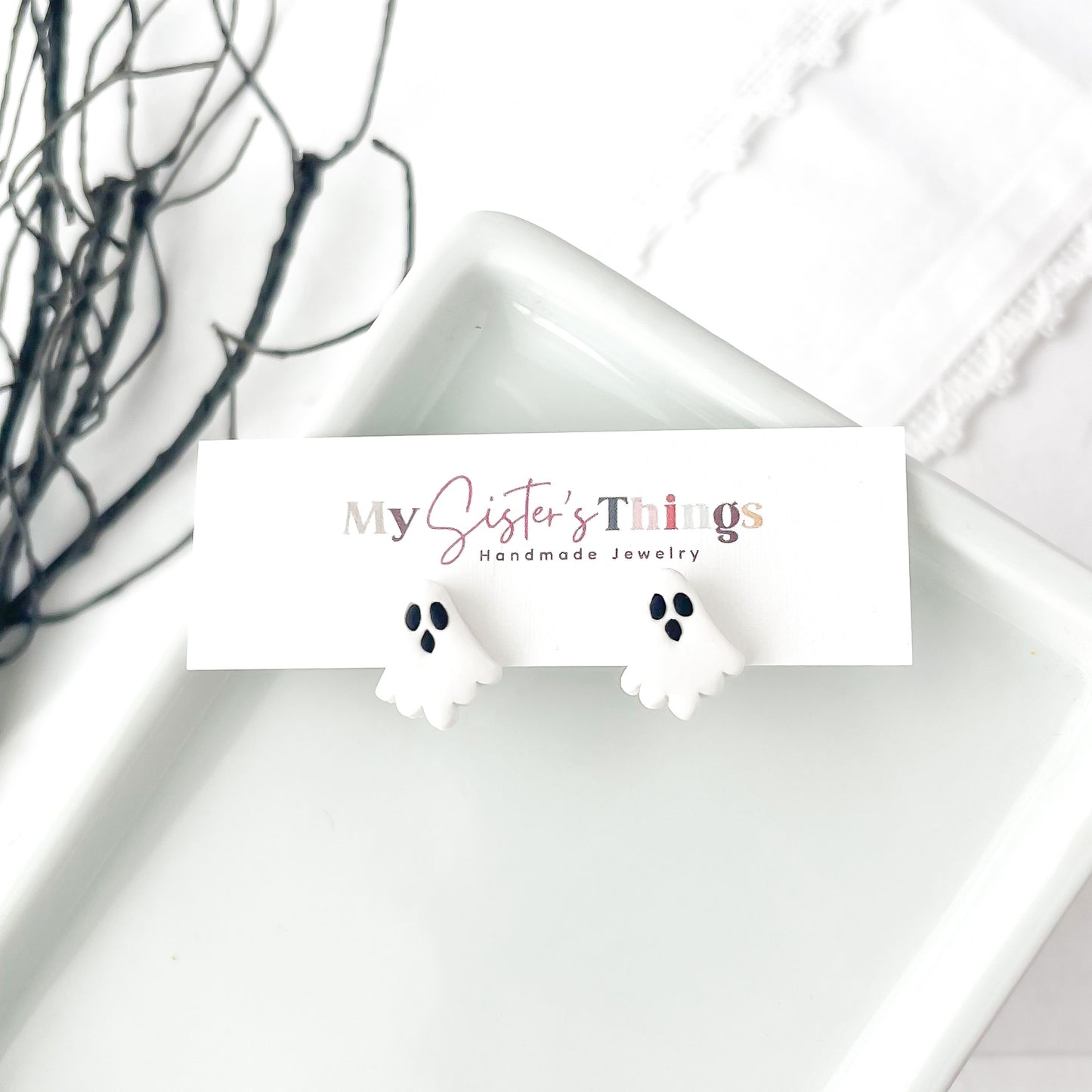 Handmade Halloween & Fall Stud Earrings | Unique, Edgy Earrings with Stainless Steel Posts