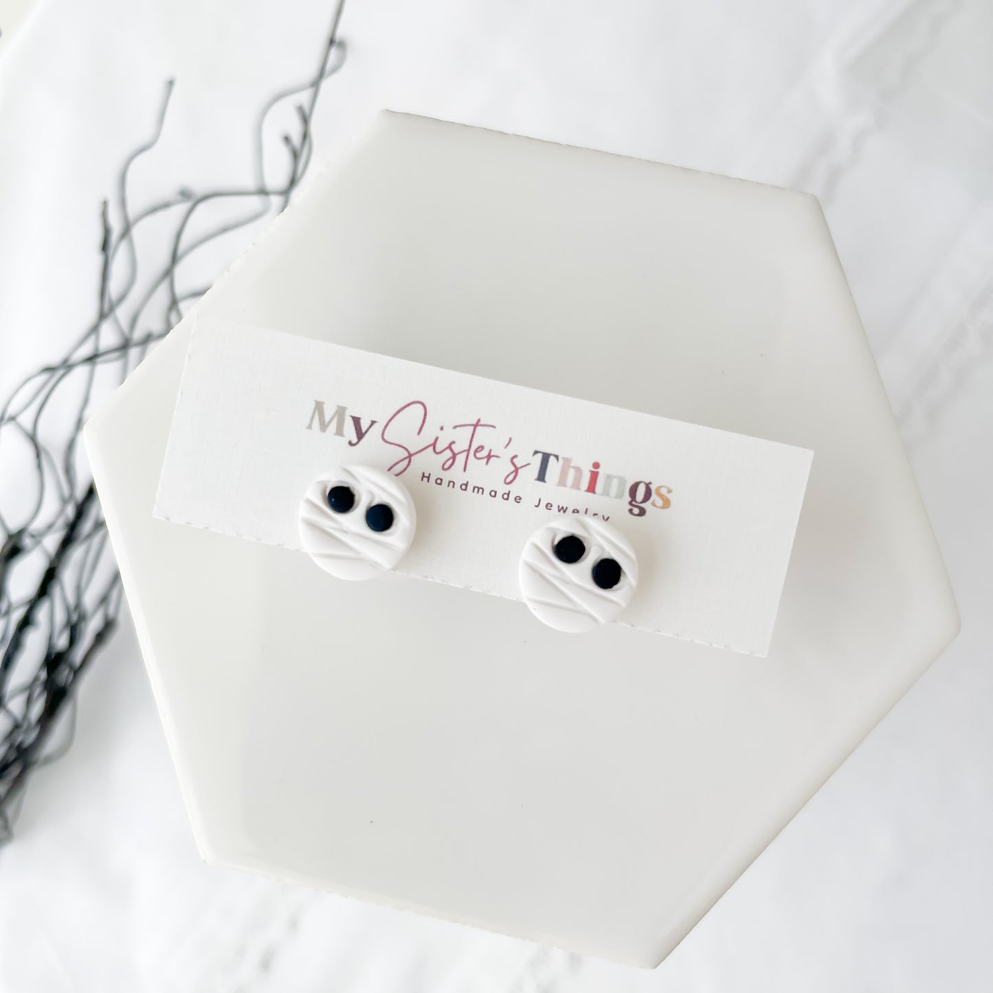 Handmade Halloween & Fall Stud Earrings | Unique, Edgy Earrings with Stainless Steel Posts