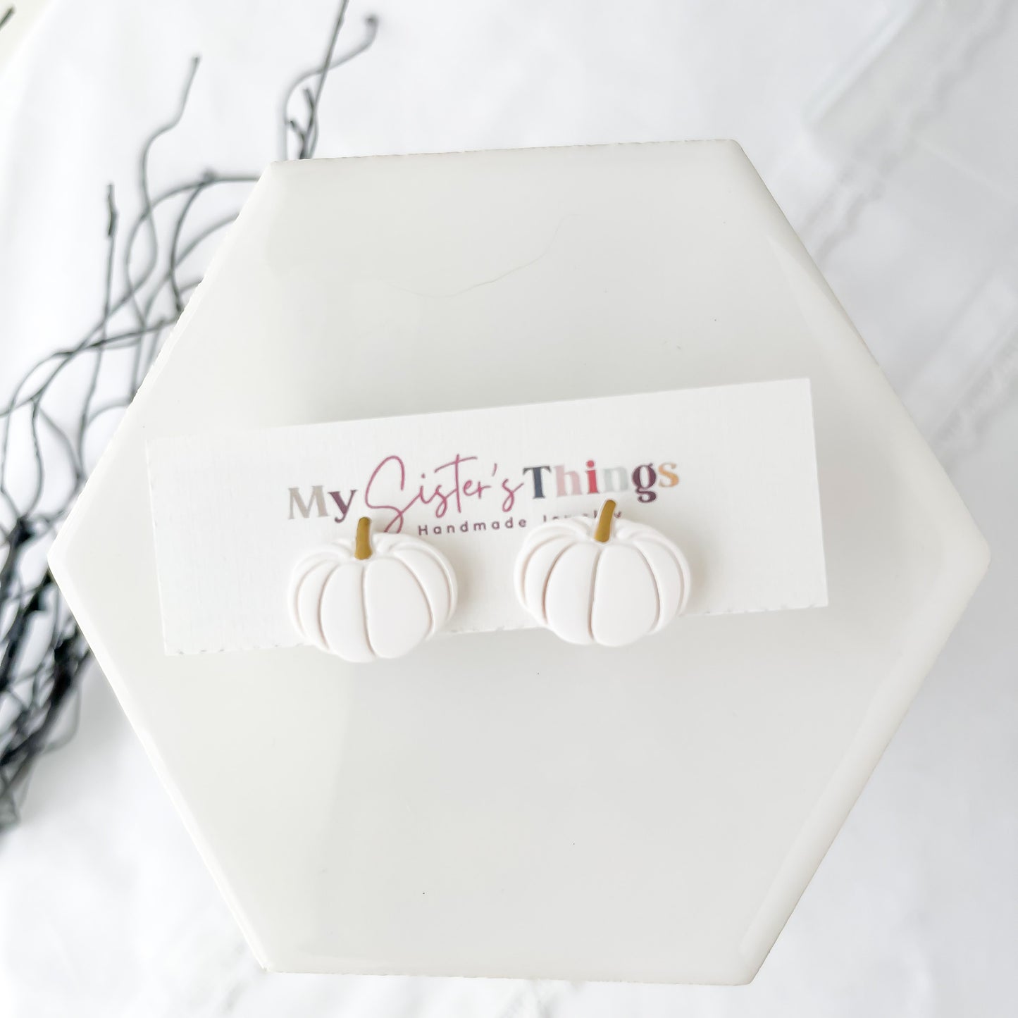 Handmade Halloween & Fall Stud Earrings | Unique, Edgy Earrings with Stainless Steel Posts