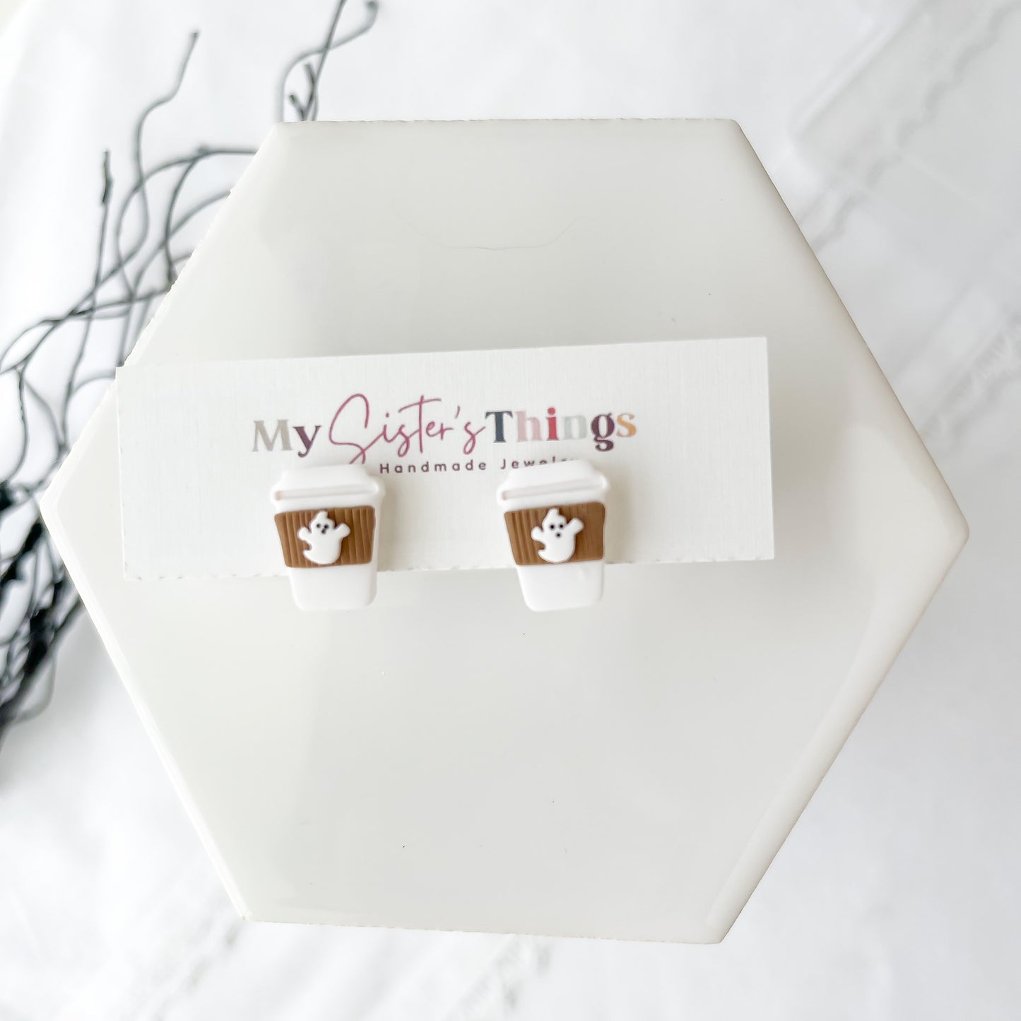 Handmade Halloween & Fall Stud Earrings | Unique, Edgy Earrings with Stainless Steel Posts